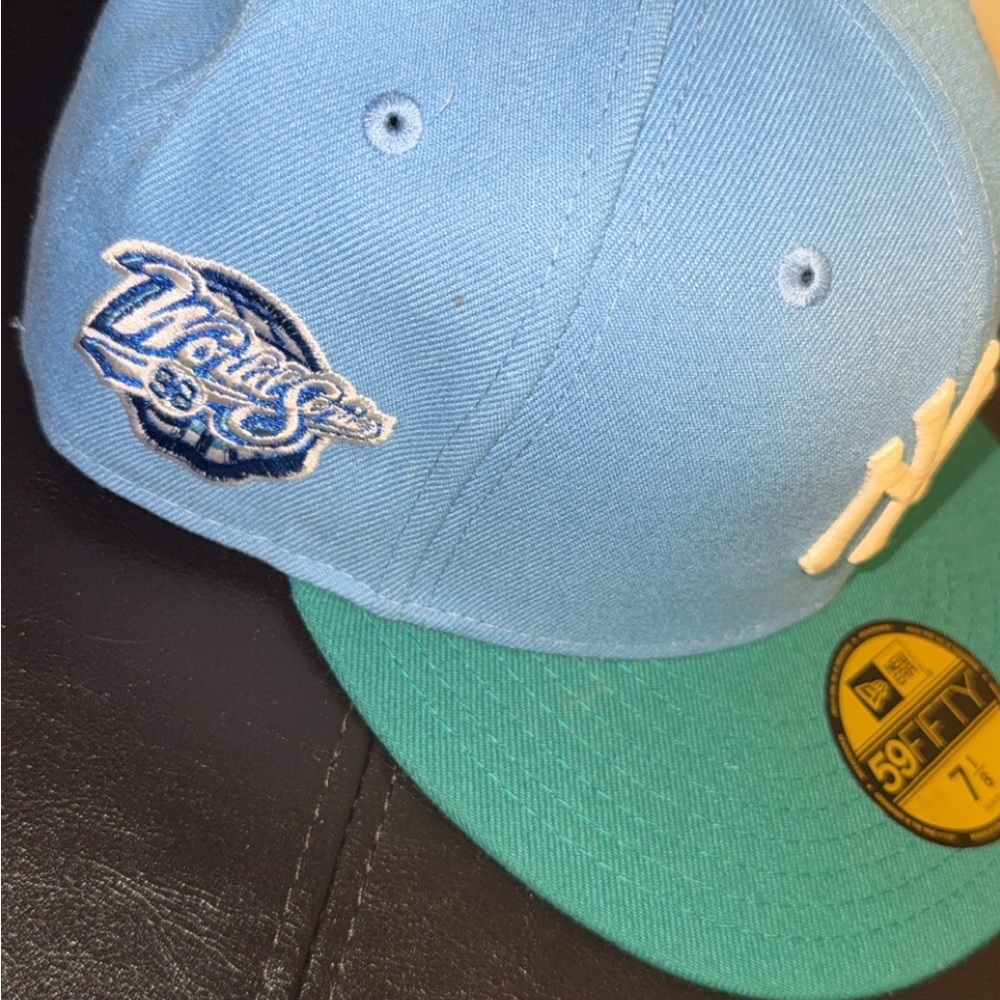 Blue and Green Fitted Cap